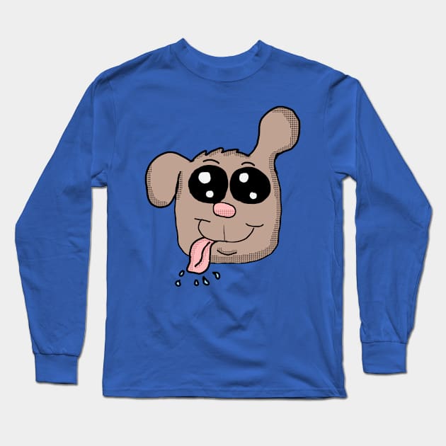 Cute Puppy Head Long Sleeve T-Shirt by Eric03091978